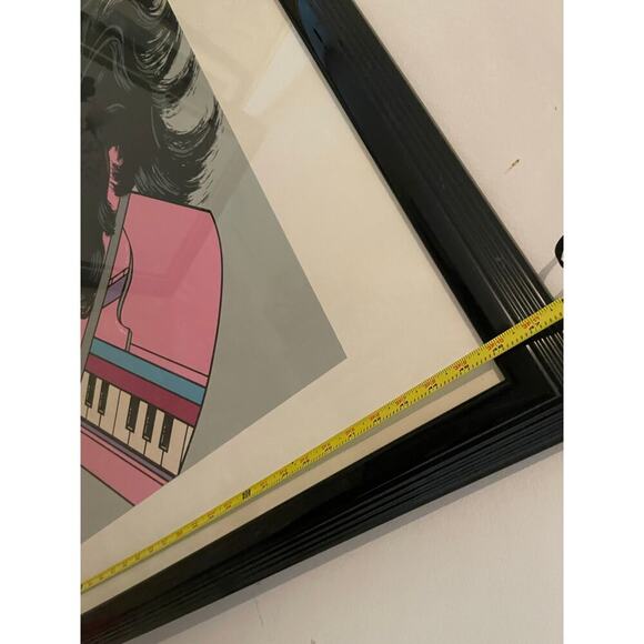 PATRICK NAGEL 1980 ART WORK FRAMED DENISE 7/200 33’by 47’ SIGNED COLLECTIBLE - Picture 5 of 9